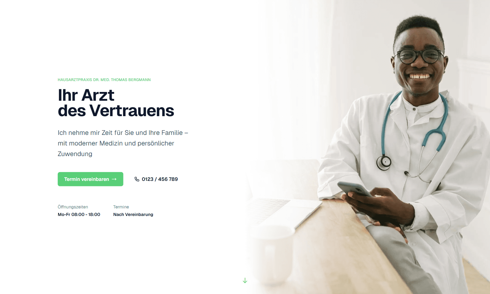 Website für eine Hausarztpraxis